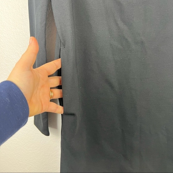 ARITZIA Sunday Best Eliza Long Sleeve Ponte Dress with Ruffles, Black, Size XS - Picture 7 of 10